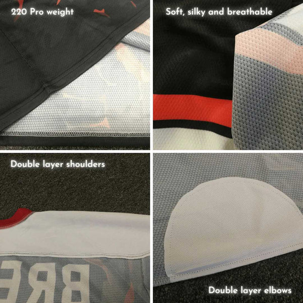 HJX6 Greenback Sublimated Custom Unique Hockey Jerseys