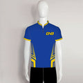 AJZ24 Blue Yellow Zip Custom Sublimated Archery Jerseys