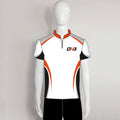 AJZ29 White Orange Zip Custom Archery Jerseys