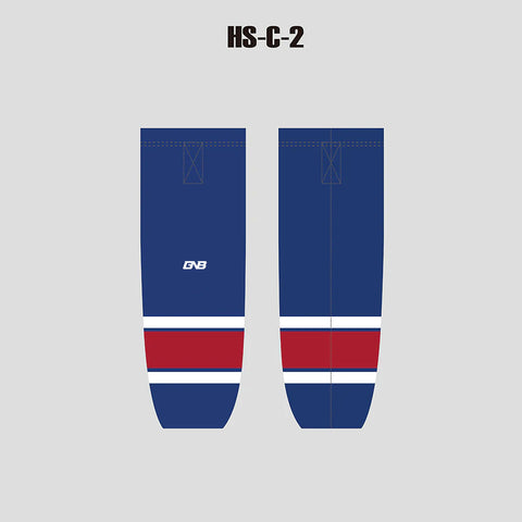 HSC2 Sublimated Custom Junior & Senior Hockey Socks