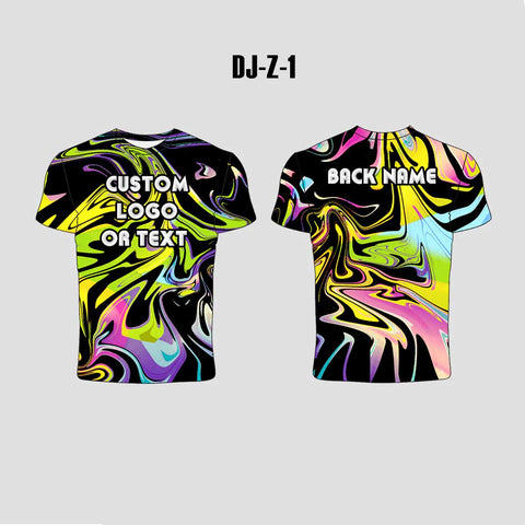 EDM Rave Music Festival Trippy Cool Sublimated Custom Shirts