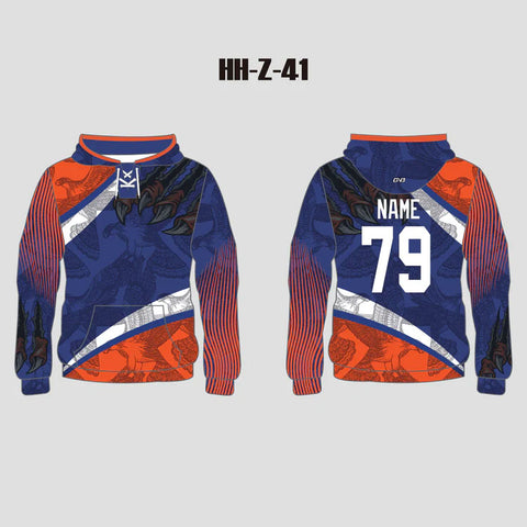 Eagle Sublimated Custom Hockey Hooded Sweatshirts