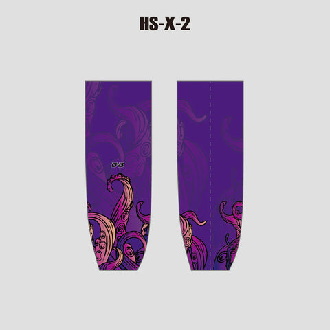 HSX2 Kraken Purple Custom Made Adult Youth Hockey Socks