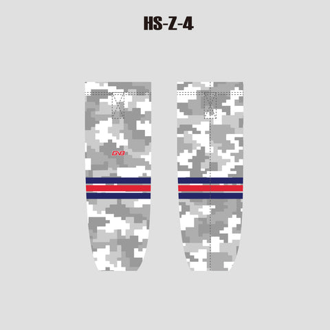 HSZ4 Sublimated Custom Camouflage Hockey Socks