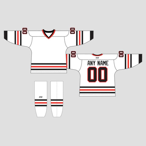 Z14 Sublimated White Custom Team Hockey Uniforms
