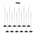 Agility Poles Set Detachable - Pack of 12