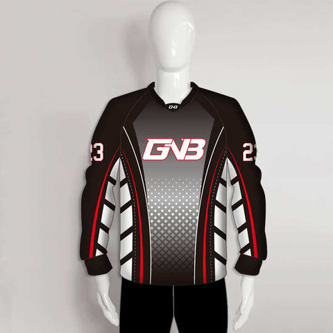 PJX2 Halftone Pattern Unpadded Black Custom Paintball Jerseys