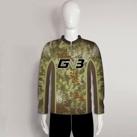 FJZ73 Green Custom Performance Fishing Shirts