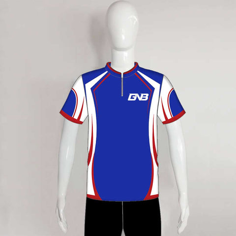 SJZ02 Blue Red White Custom Competition Shooting Jerseys