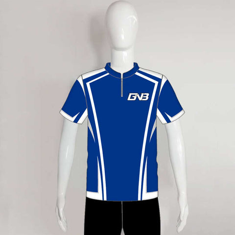 SJZ05 Navy White Sublimated Custom Practical Shooting Jerseys