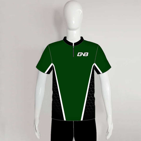 SJZ06 Green Black Hexagon Custom Competitive Shooting Jerseys