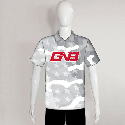 BJZ2 Grey Camouflage Sublimated Personalized Bowling Jerseys