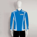LAJZ8 Blue Custom Sublimation Long Sleeve Archery Jersey