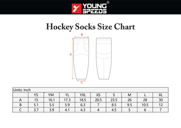 C8 Sublimated Custom Team Hockey Jerseys Socks - YoungSpeeds