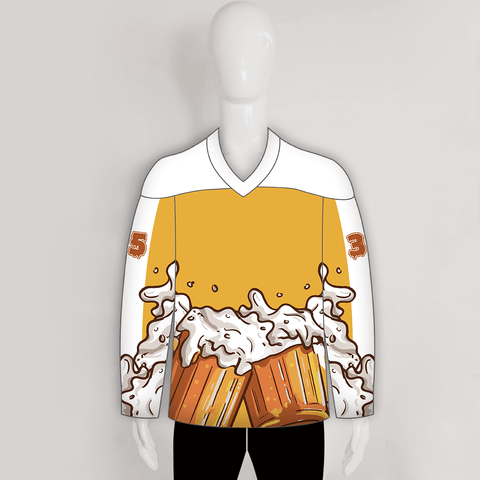 HJX1 Cheers and Beers Custom Sublimated Hockey Jerseys - YoungSpeeds