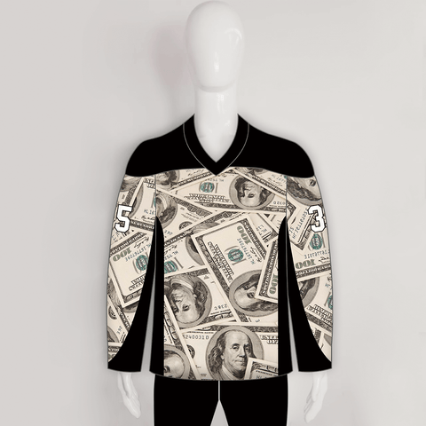 HJX6 Greenback Sublimated Custom Unique Hockey Jerseys - YoungSpeeds
